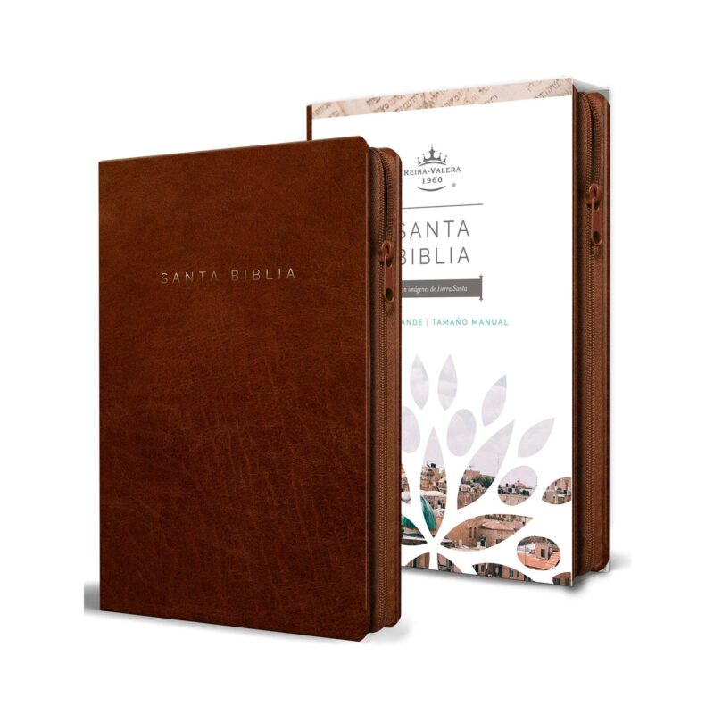 Biblia Reina Valera 1960 letra grande, canela